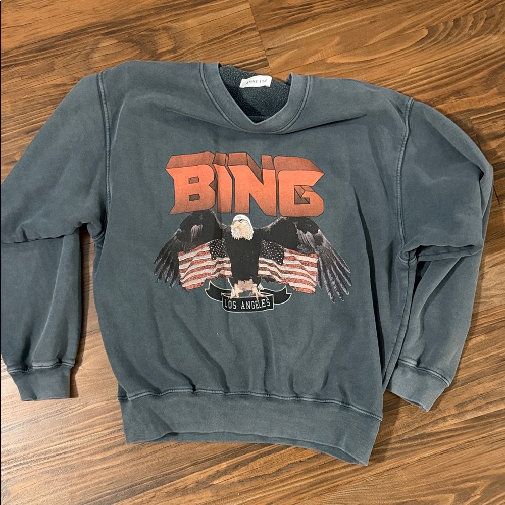 ANINE BING Vintage Eagle Graphic Sweatshirt